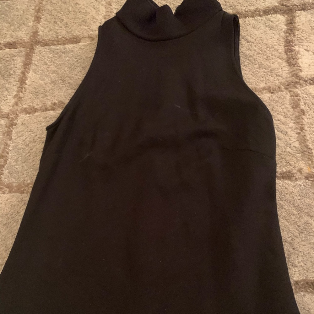 High neck back tank
